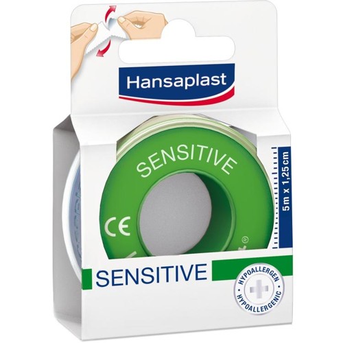 Hansaplast Fixierpflaster Sensitive 5mx1.25cm 1 Stück