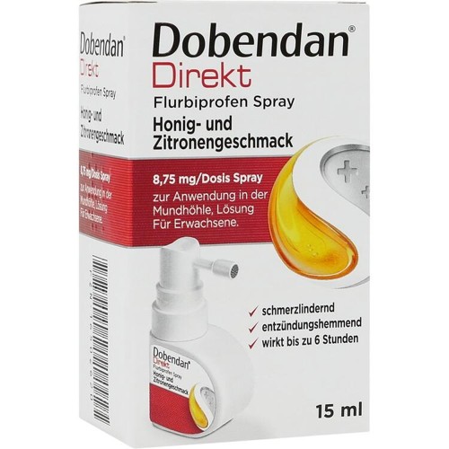 Dobendan Direkt Flurbiprofen Spray Honig & Zitrone 15 Milliliter