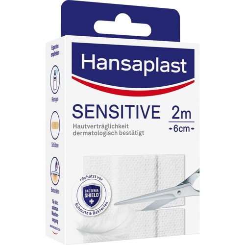 Hansaplast Sensitive Pflaster Hypoallergen 2mx6cm 1 Stück