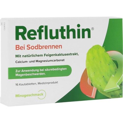 Refluthin bei Sodbrennen Kautabletten Minze 16 Stück