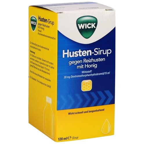 WICK Husten-Sirup gegen Reizhusten mit Honig 120 Milliliter