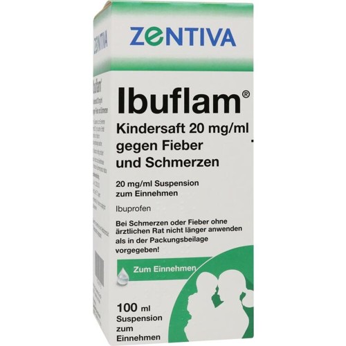 Ibuflam Kindersaft20mg/ml gegen Fieber u.Schmerzen 100 Milliliter