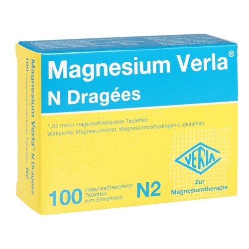 MAGNESIUM VERLA N Dragees 100 Stück