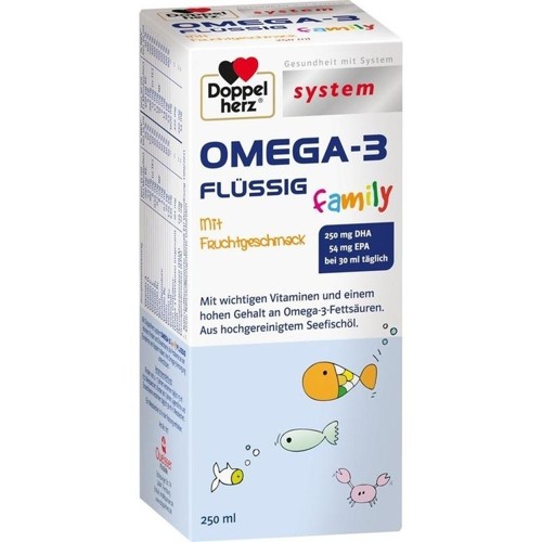 Doppelherz Omega-3 Family Flüssig system 250 Milliliter