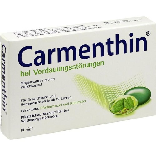 Carmenthin bei Verdauungsstörungen Weichkapsel 14 Stück