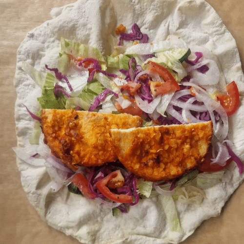 Crispy Chicken in Yufka