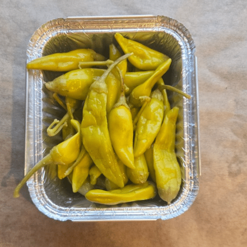 Gegrillte Peperoni (vegetarisch)