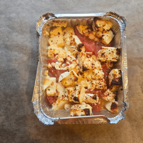 Gegrillter Schafskäse (vegetarisch)