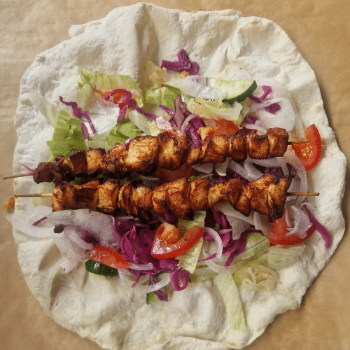 Souvlaki in yufka