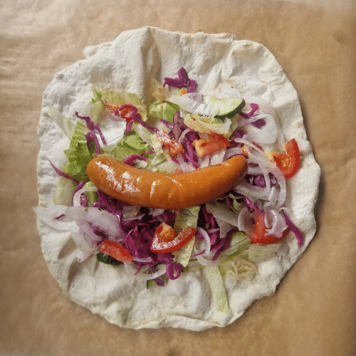 Wurst in yufka