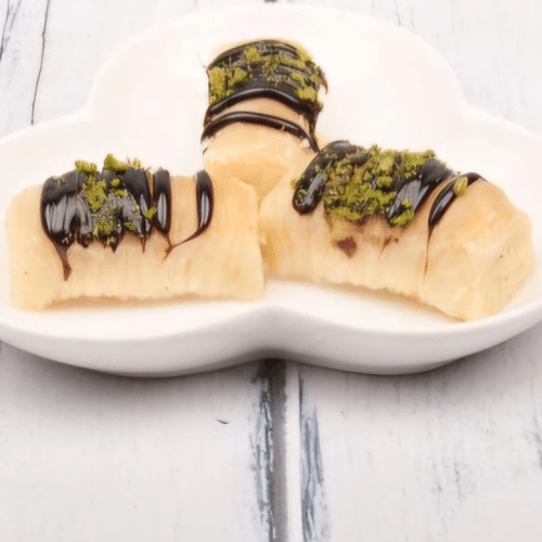 Kokos baklava 3 stück mit schoko sose