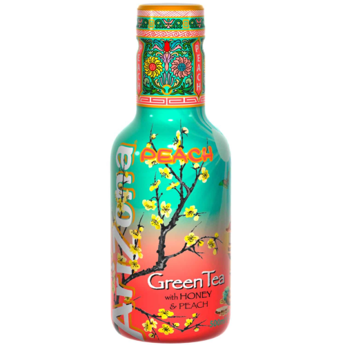 Arizona Green Tea With Honey&Peach 500ml (New)