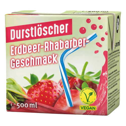 Durstlöscher Erdbeer-Rhabarber Geschmack 500ml (New)