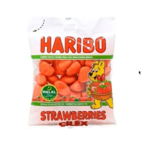 Haribo Primavera Strawberries 80g (Halal)