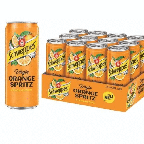 Schweppes Orange Spirtz (Alkoholfrei) 0,33l einweg