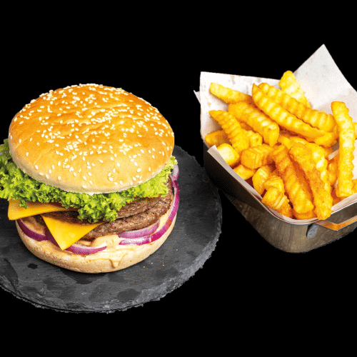Double Burger Menü