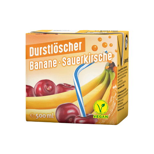 Durstlöscher Banane-Sauerkirsche 0.5l