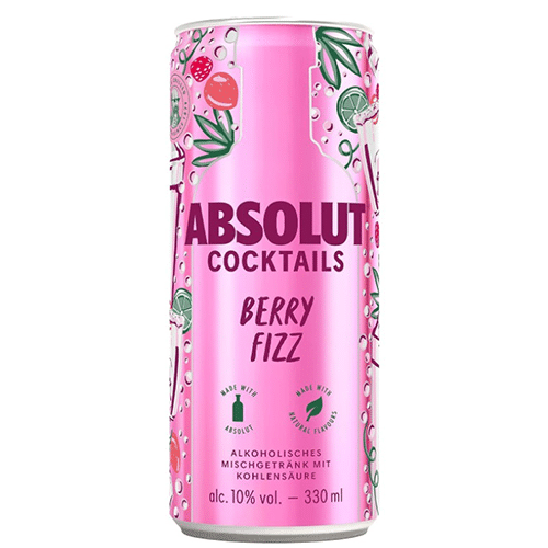 Absolut Berry Fizz 0,33l (EINWEG)