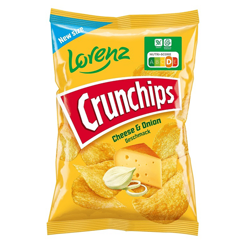 Lorenz Crunchips Cheese & Onion 150g