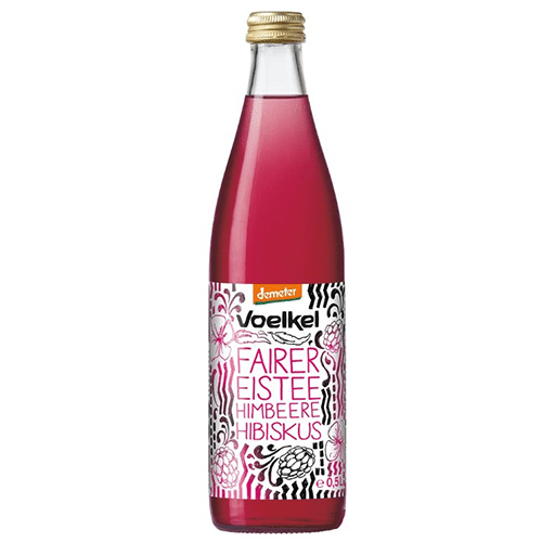 Voelkel Eistee Himbeer Hibiskus 0,5l (MEHRWEG)