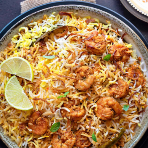 Prawn Biryani (Dum Style) Indian
