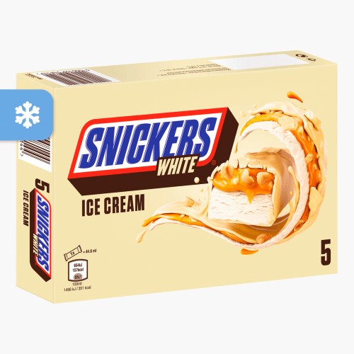 Snickers White Ice Cream 223ml (5x44,6ml)