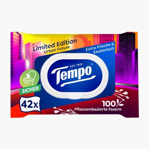 Tempo Feuchtes Toilettenpapier Limited Edition 42 Stk.