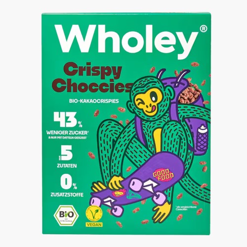 Wholey Bio Crispy Choccies Kakaocrispies vegan 275g