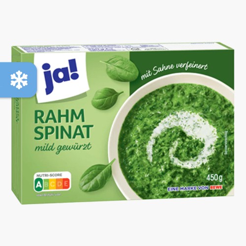 Ja! Rahmspinat 450g