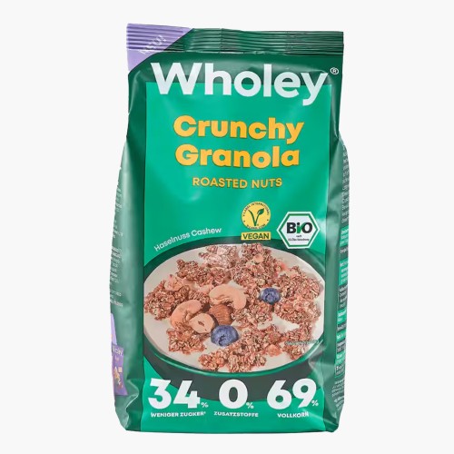 Wholey Bio Crunchy Granola Roasted Nuts vegan 300g