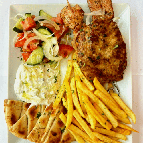 Gemischter Grillspiess Teller