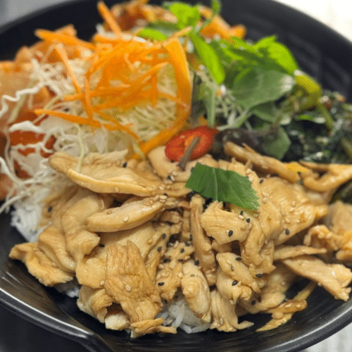 Hähnchen Reisbowl