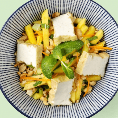 3. Mango Tofu Salat (vegan)