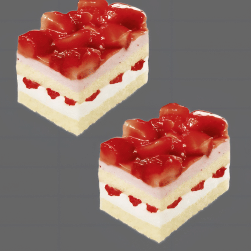 2 x Erdbeer-Sahne Schnitte (ca.220g)