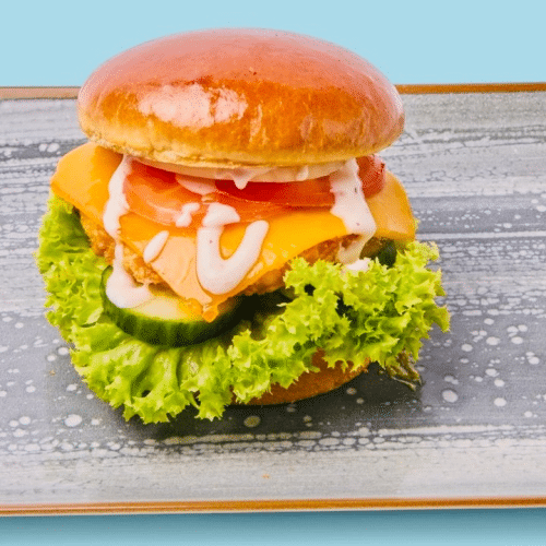 Chickenburger (vegan)