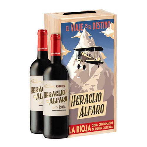 Heraclio Alfaro Crianza 2 Flaschen in Holzbox 81130