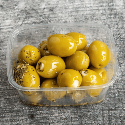 Oliven eingelegt Knoblauch grün 170g