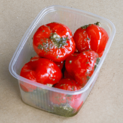 eingelegte rote Paprika Pikant Frischkäsefüllung 130g