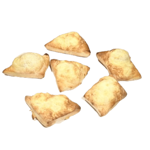 Überbackene Pizzabrötchen (6 Stück)