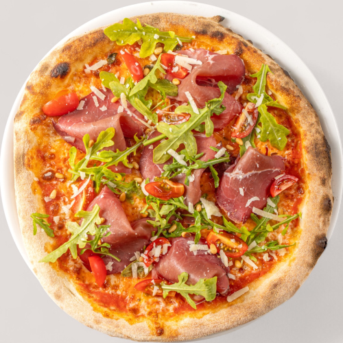 Pizza Bresaola e Rucola (nicht halal)