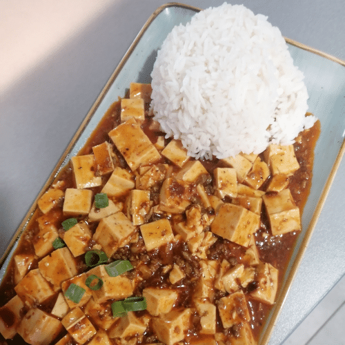 Mapo Tofu mit Reis
