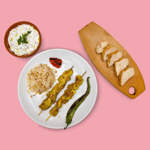Hähnchenspieß Teller