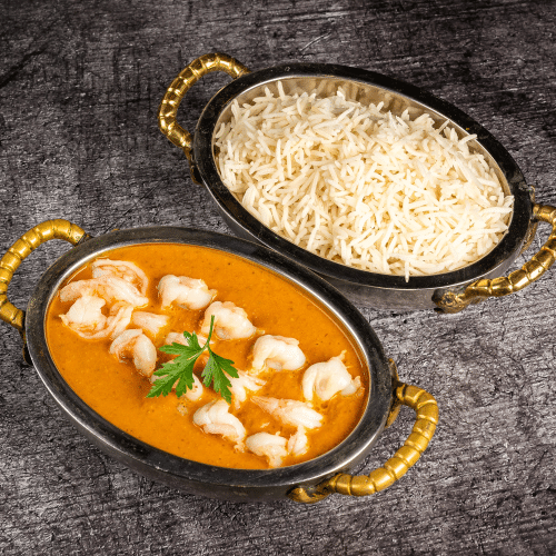 Garnelen Makhani