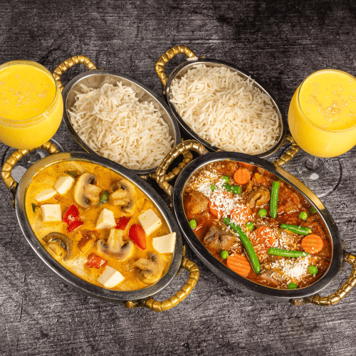 Mittagsmenü for 2 Garnelen