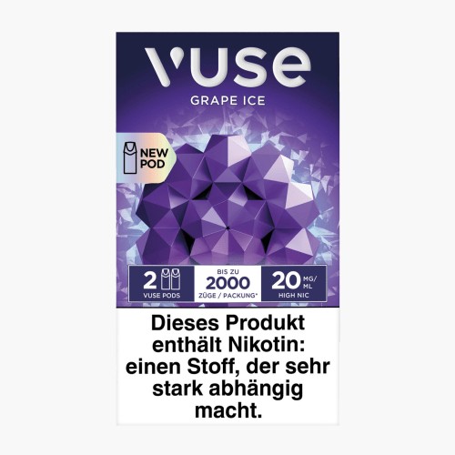 Vuse Pod Grape Ice 20mg Nikotin 2 Caps