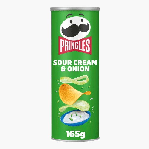 Pringles Sour Cream & Onion Chips 165g