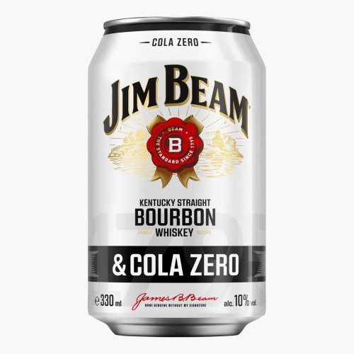 Jim Beam Bourbon & Cola Zero 330ml (10% vol.)
