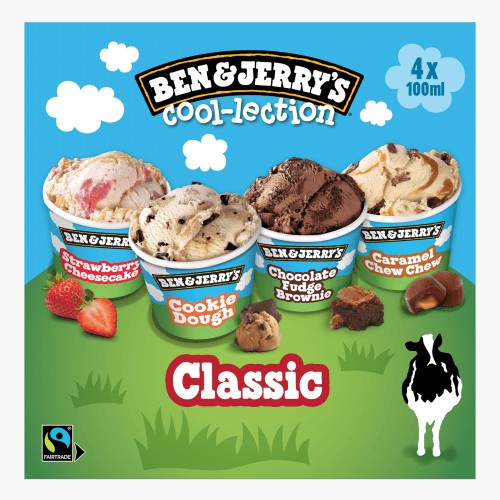 Ben & Jerry's The Classic Cool-lection 400ml (4x100ml)