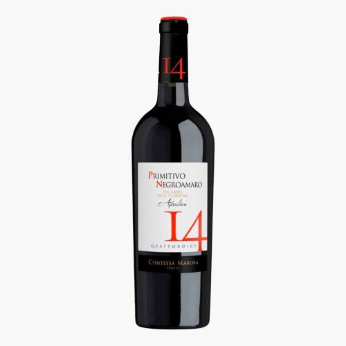 Contessa Marina Quattordici Primitivo Negroamaro Trocken 0,75l (13,5% vol.)