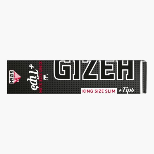 Gizeh Black King Size Slim + Tips je 34 Stück
